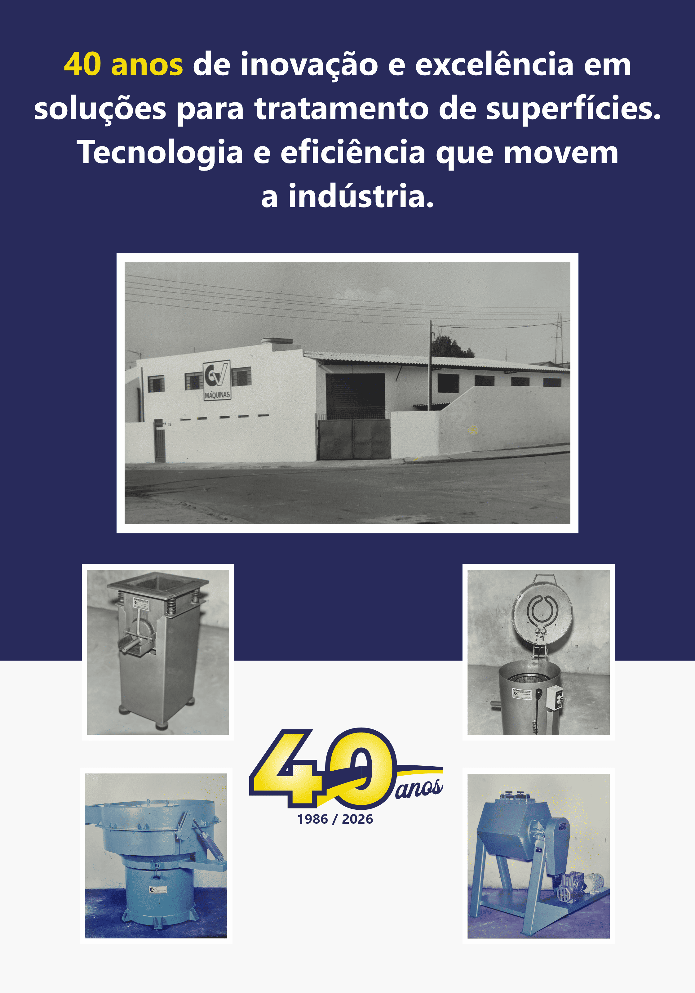 GV Máquinas 40 anos